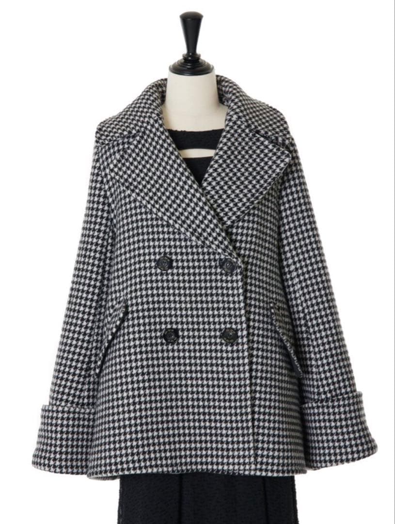 Herlipto ハーリップトゥ　コート　千鳥柄
