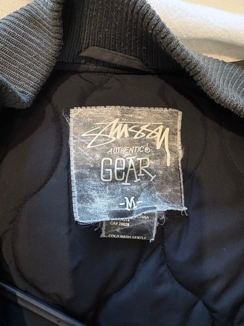Stüssy カーキ MA-1 フライトジャケット M