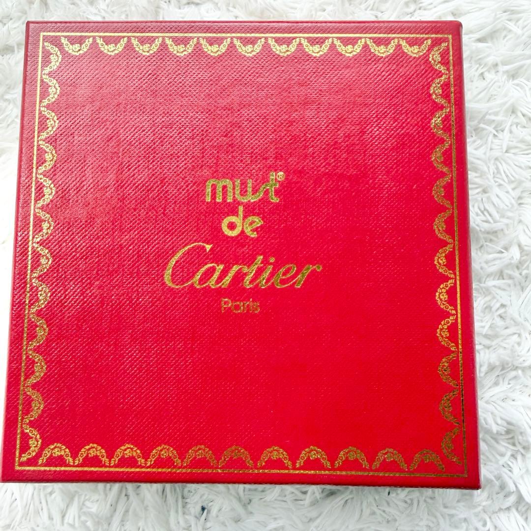 【美品】Cartier マストドゥカルティエ ベルト レザー プレート