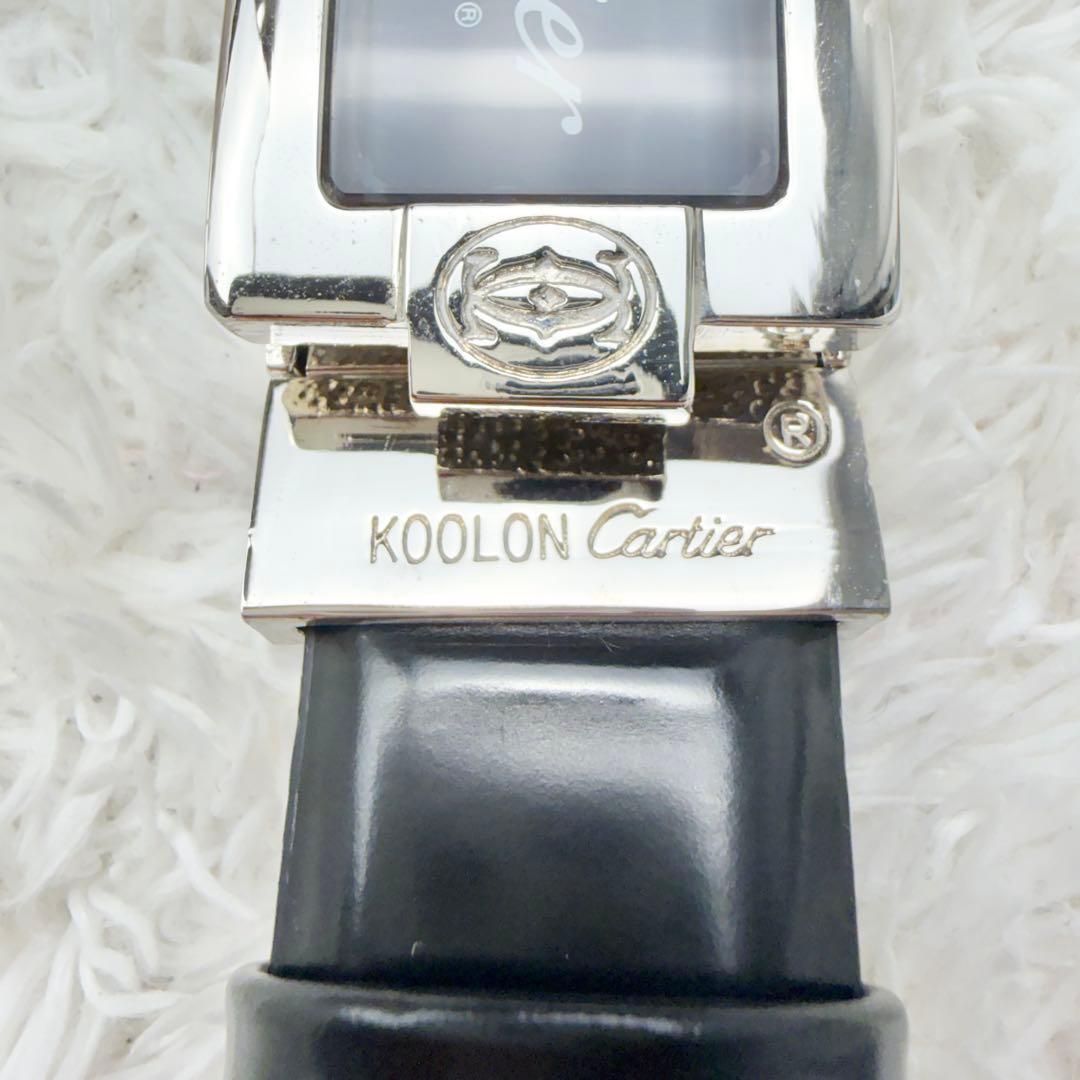 【美品】Cartier マストドゥカルティエ ベルト レザー プレート