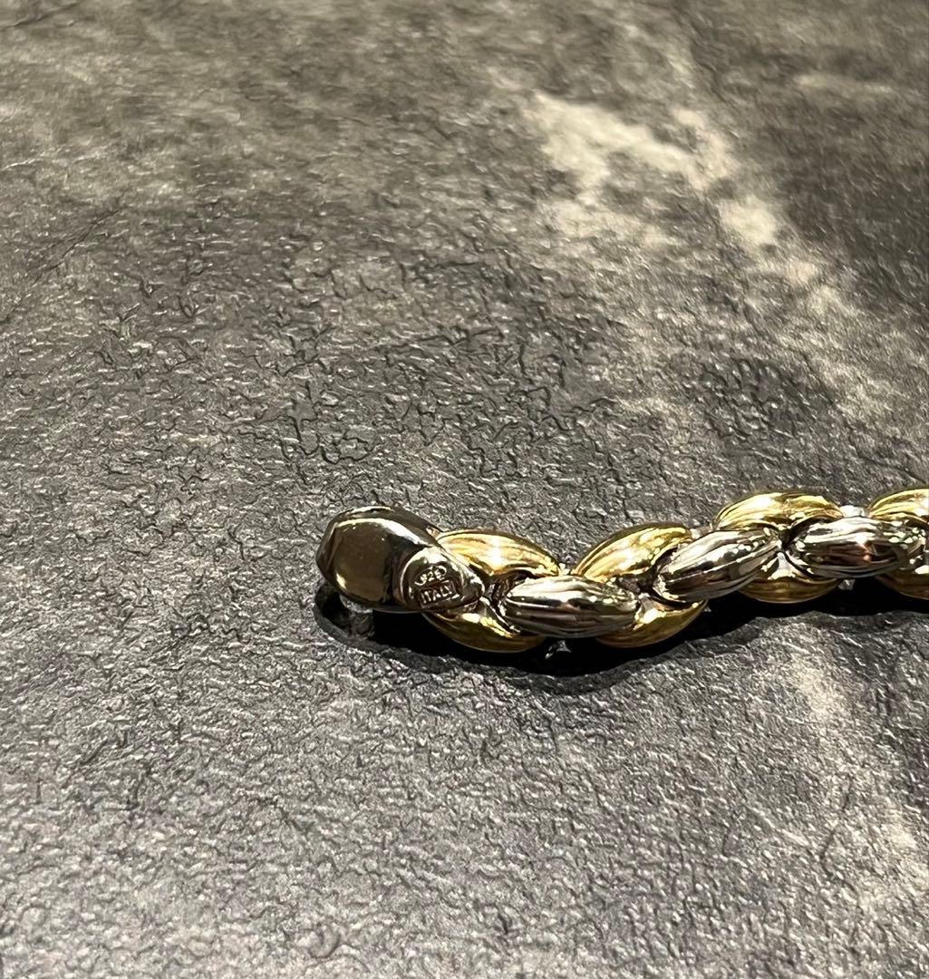 アクセサリー SILVER925 GOLD MIX DESIGN BRACELET