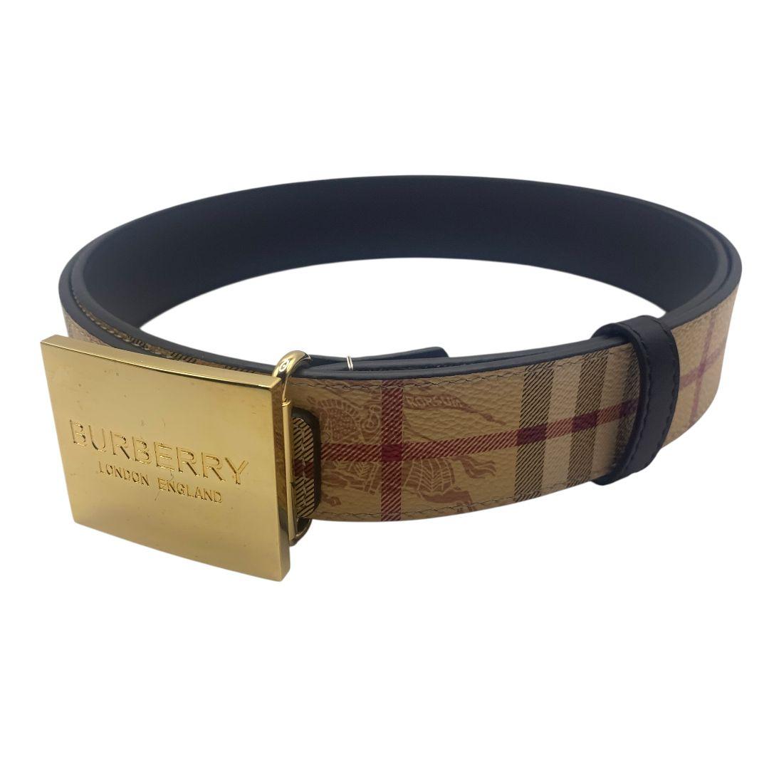 美品★Burberry　バーバリー　ベルト　リバーシブル105-115ｃｍ