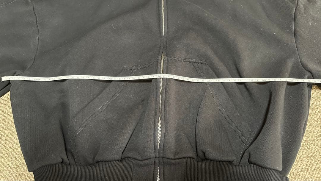 最終値下げMaison Margiela MM6 24SS ジップフーディー 黒