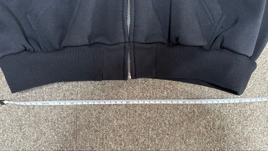 最終値下げMaison Margiela MM6 24SS ジップフーディー 黒