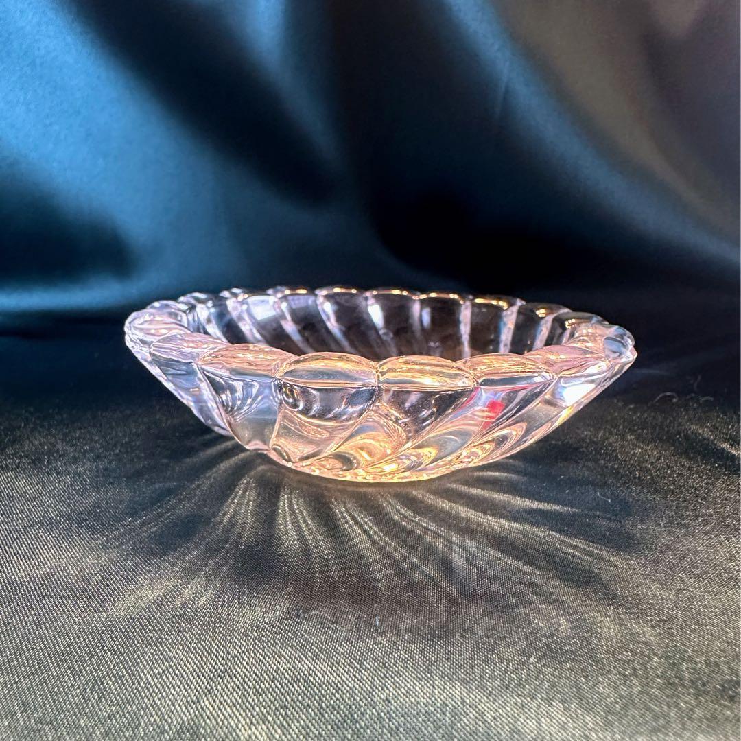 箱付き・未使用◇Baccaratバカラ◇ボリュート　クリスタルガラス　小皿　豆皿