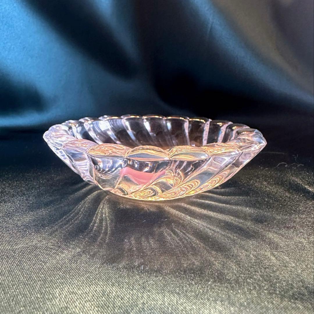 箱付き・未使用◇Baccaratバカラ◇ボリュート　クリスタルガラス　小皿　豆皿