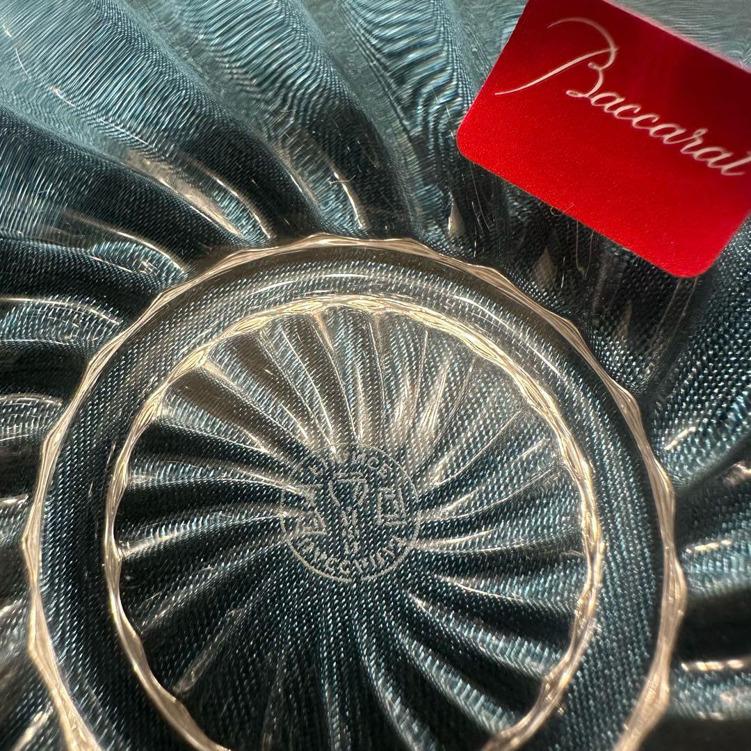 箱付き・未使用◇Baccaratバカラ◇ボリュート　クリスタルガラス　小皿　豆皿