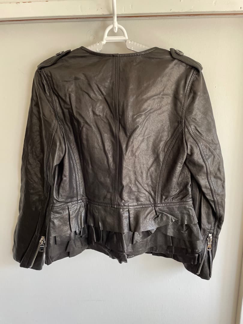 3.1 Phillip Lim レディース新品革製のモーターサイクルジャケット