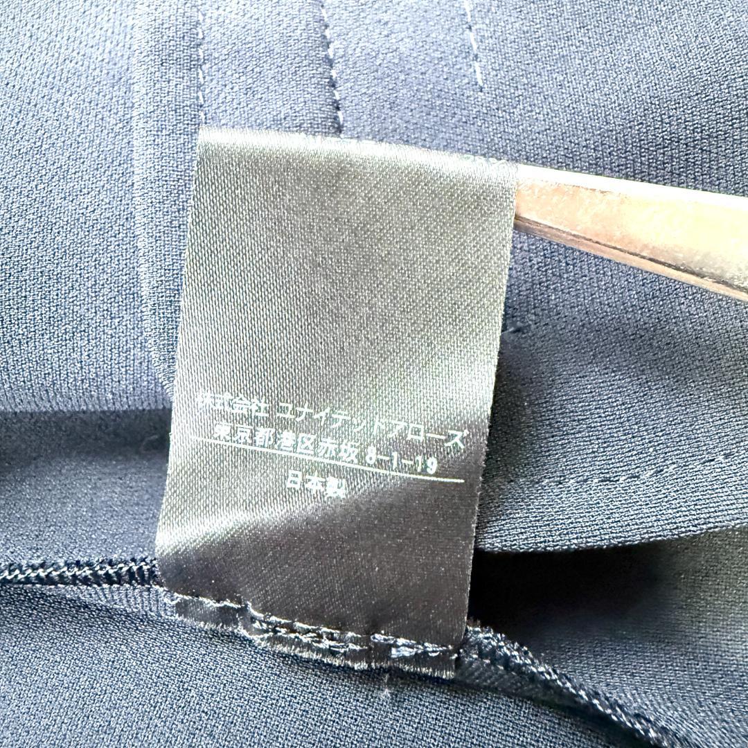 UNITED ARROWS ノーカラー セットアップ スーツ ネイビー 38 M