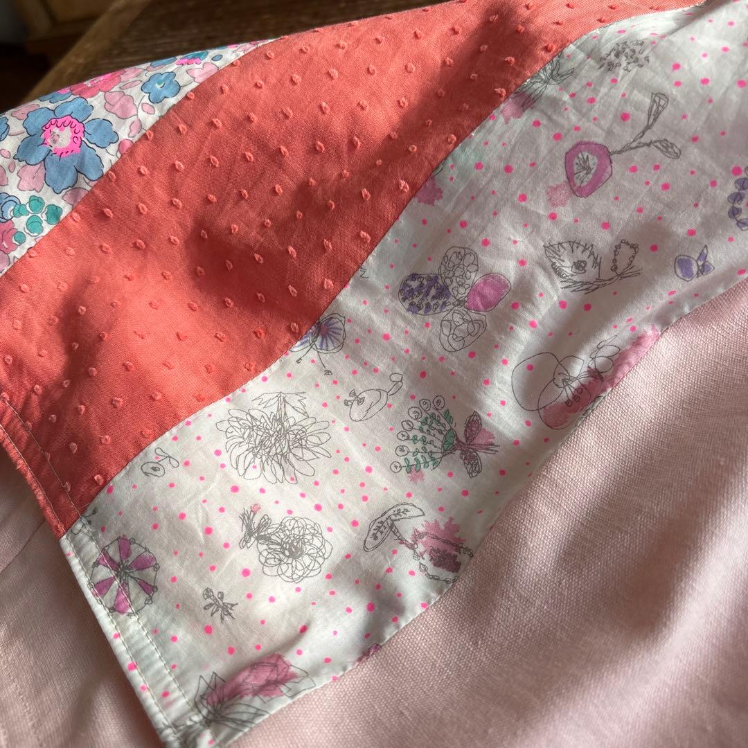 リバティ　パッチワークのレッスンバッグ☆