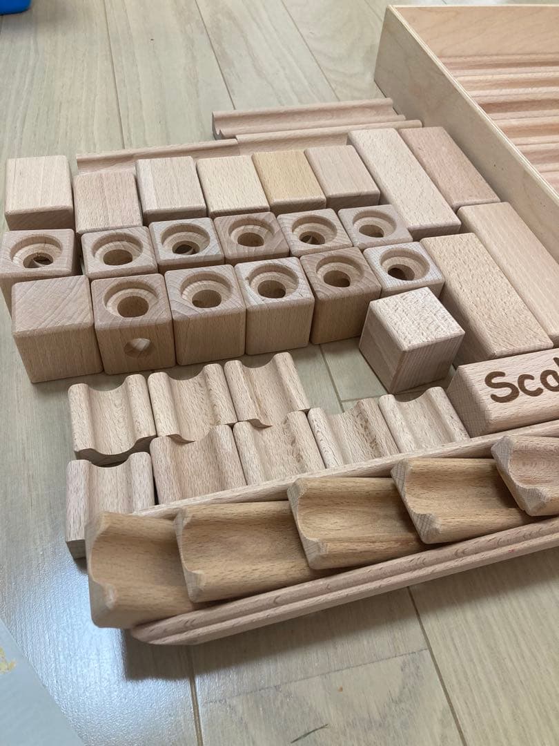 Scalino スカリーノ3木製積み木セット 滝付き　美品