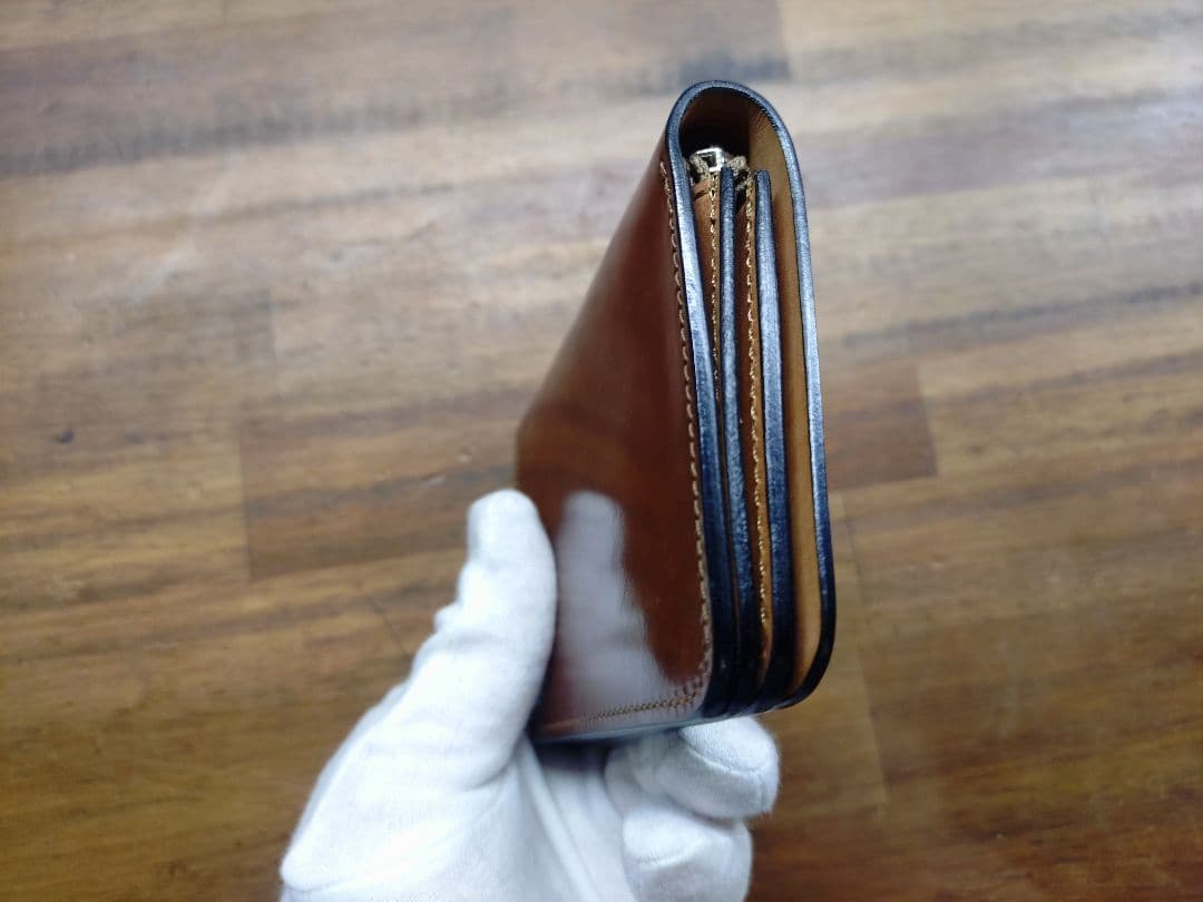 スロウ slow コードバン ミニウォレット ナチュラル