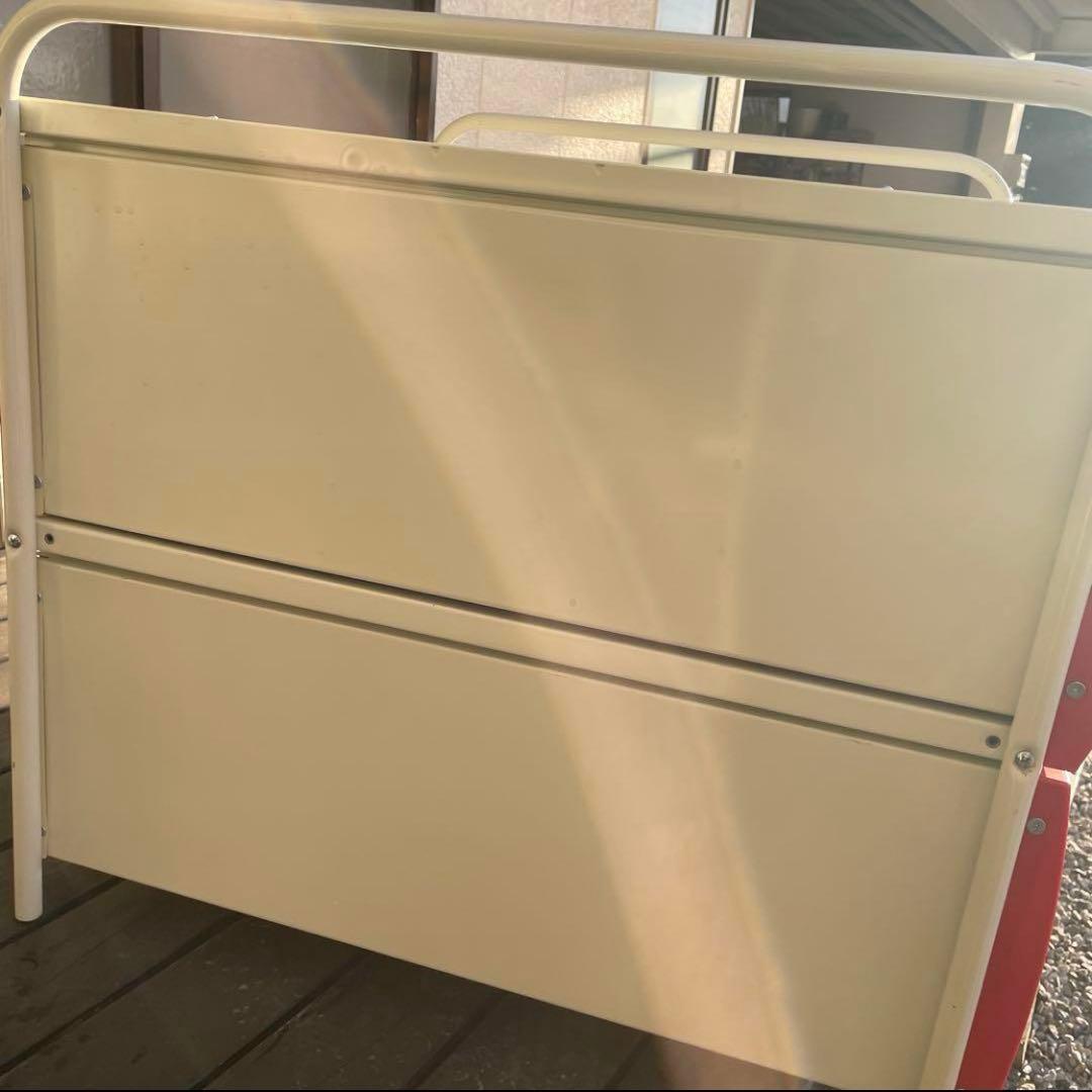 レア✴︎ スチールラック　レッド　昭和レトロ　ポップ　エムケー　衣装ケース