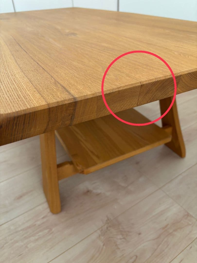 【広島手渡し可】ローテーブル 座卓 ナチュラル 天然木 一枚板