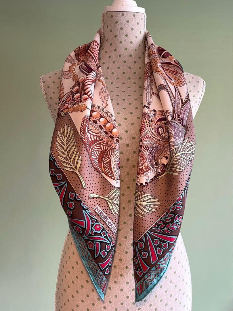 HERMESエルメスカレ90 Zenobieパルミラの女王ゼノビア シルク100