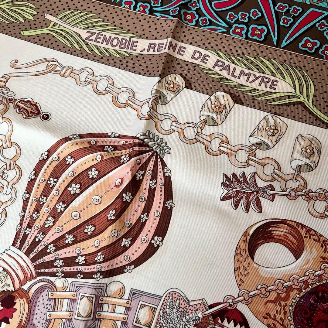 HERMESエルメスカレ90 Zenobieパルミラの女王ゼノビア シルク100