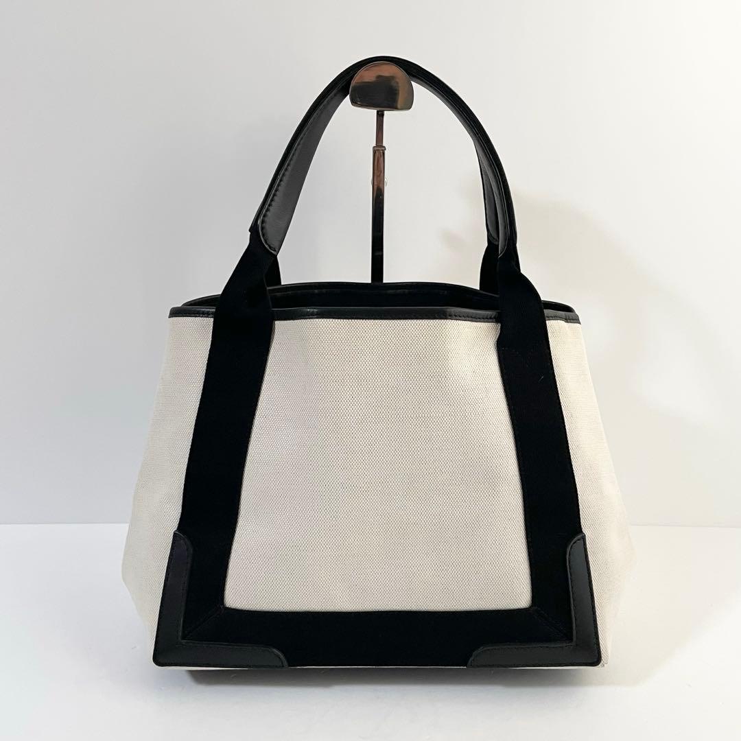 【美品】バレンシアガ ネイビーカバス トートバッグ ハンドバッグ S