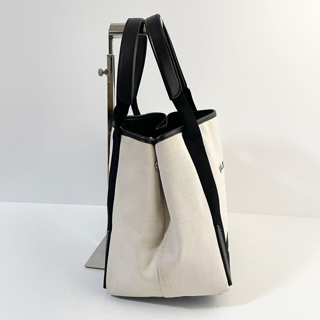 【美品】バレンシアガ ネイビーカバス トートバッグ ハンドバッグ S