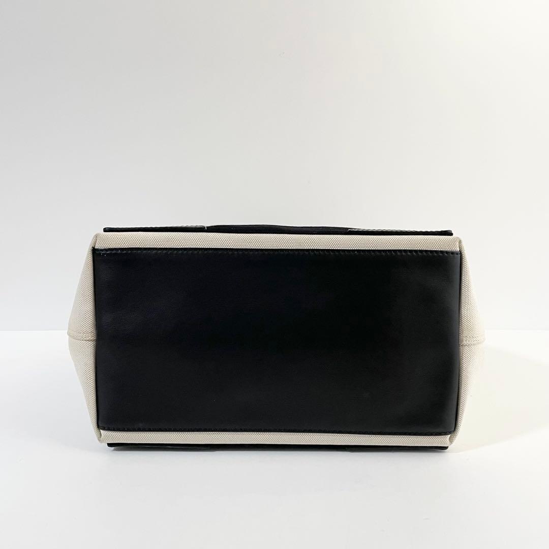 【美品】バレンシアガ ネイビーカバス トートバッグ ハンドバッグ S
