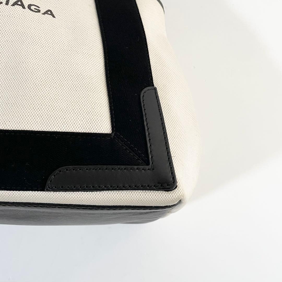 【美品】バレンシアガ ネイビーカバス トートバッグ ハンドバッグ S