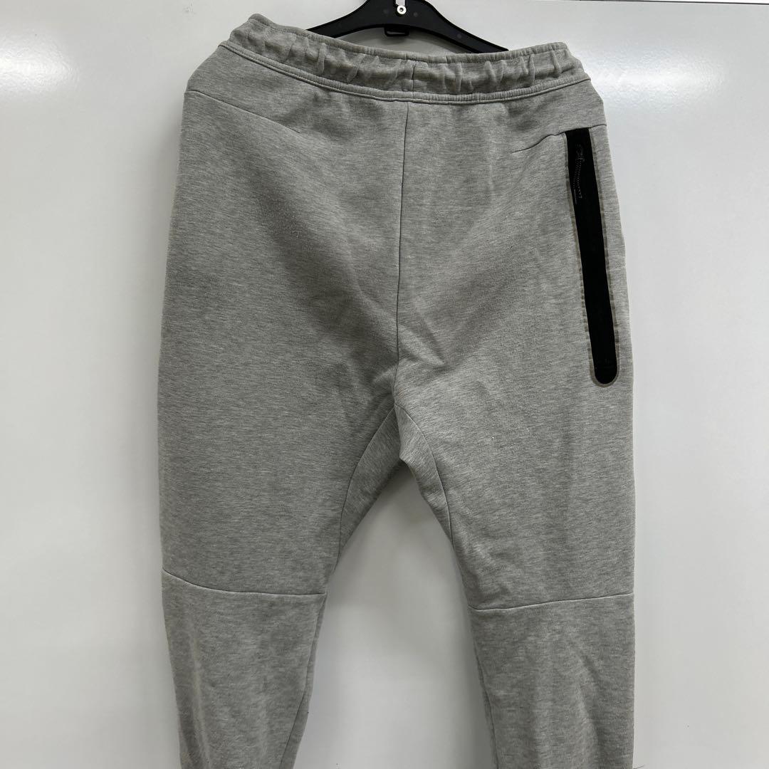 テックNIKE フルジップフード付きジャージ上下セット グレー