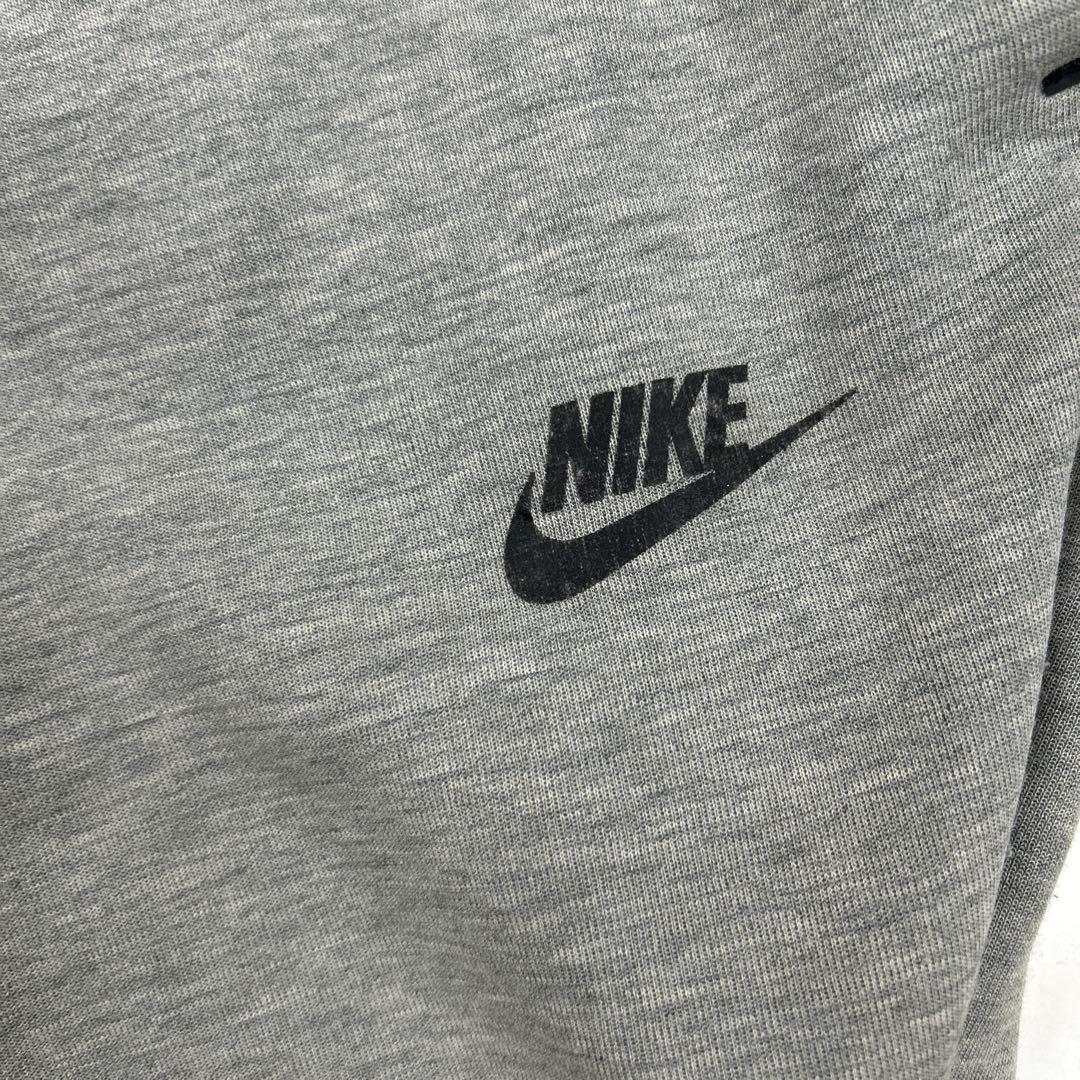 テックNIKE フルジップフード付きジャージ上下セット グレー
