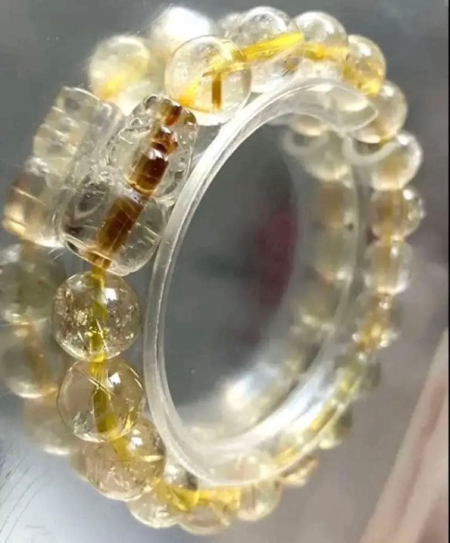 タイチンルチル　高透明　極美品　神獣　貔貅（ヒキュウ）ブレスレット