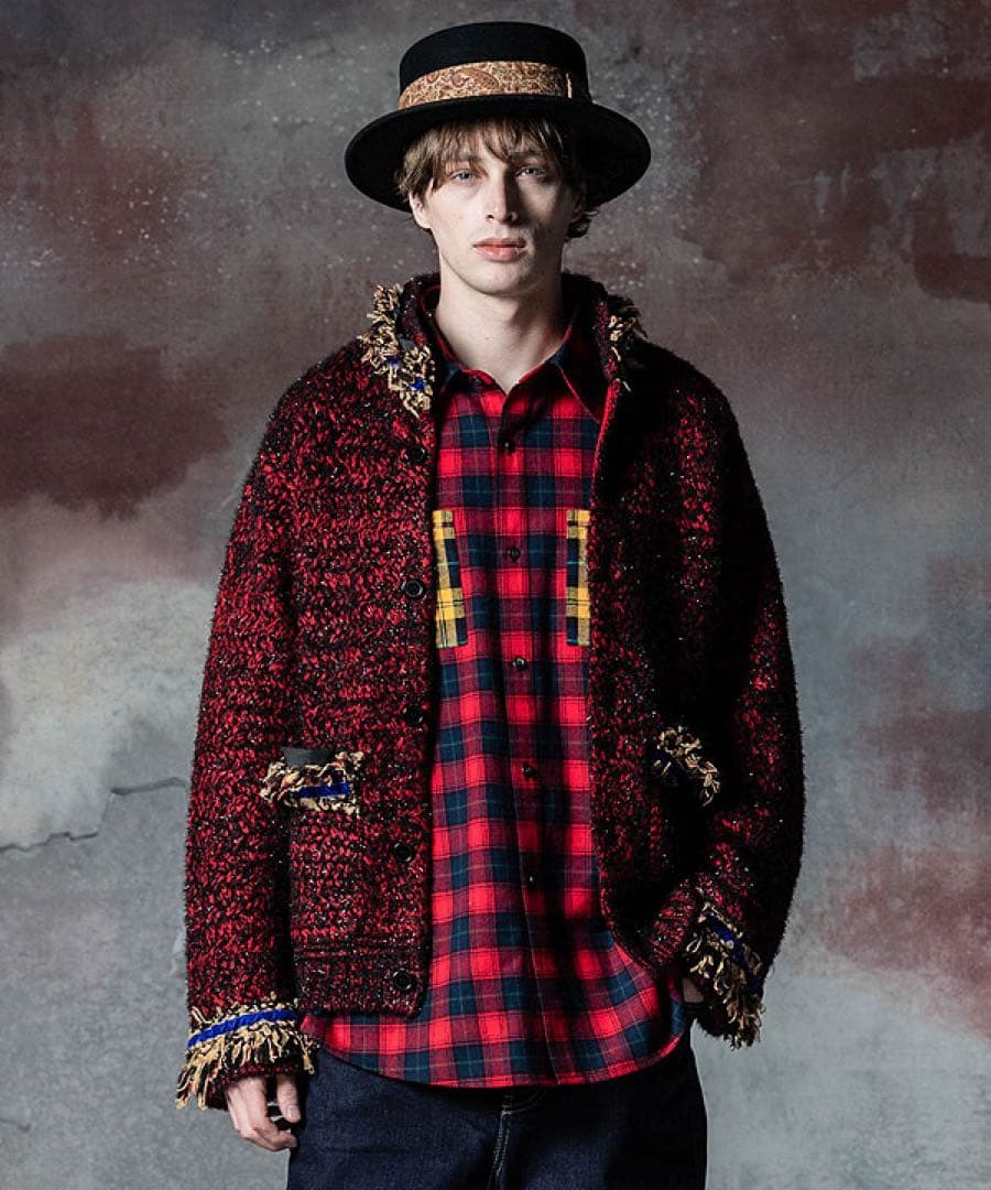 完売品 glamb ShaggyKnitJacket シャギーニットジャケット