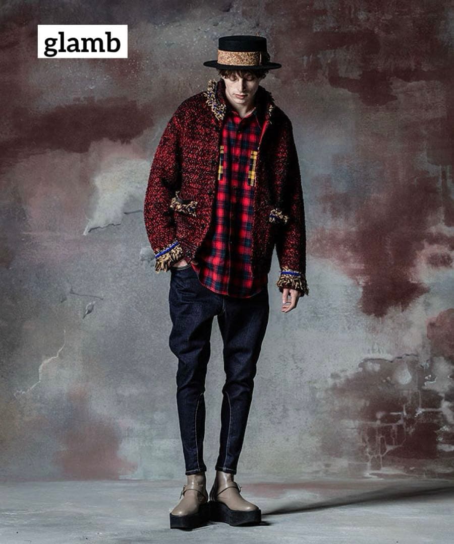 完売品 glamb ShaggyKnitJacket シャギーニットジャケット
