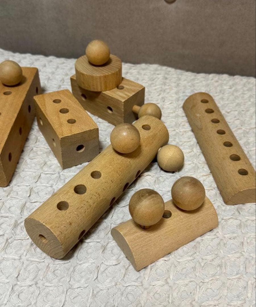 童具館 くむくむ　積み木 知育玩具 ワク WAKU 木のおもちゃ　木製知育玩具