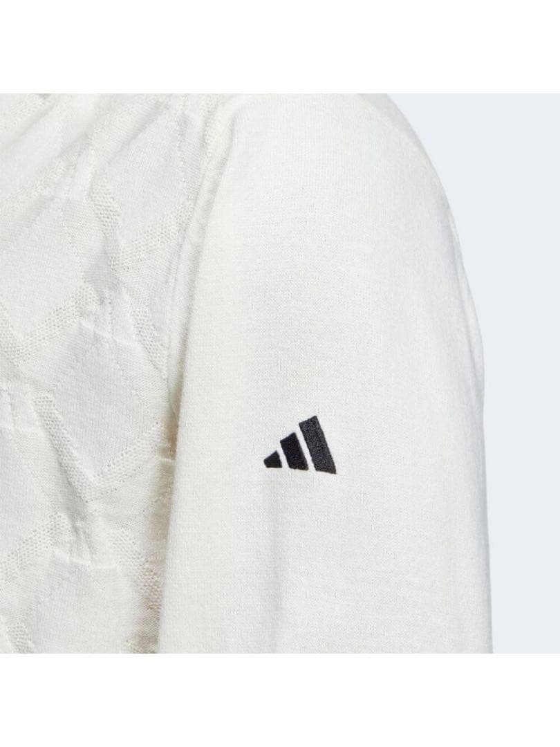 送料無料 新品 adidas GOLF アーガイル柄セーター ポロ M WT