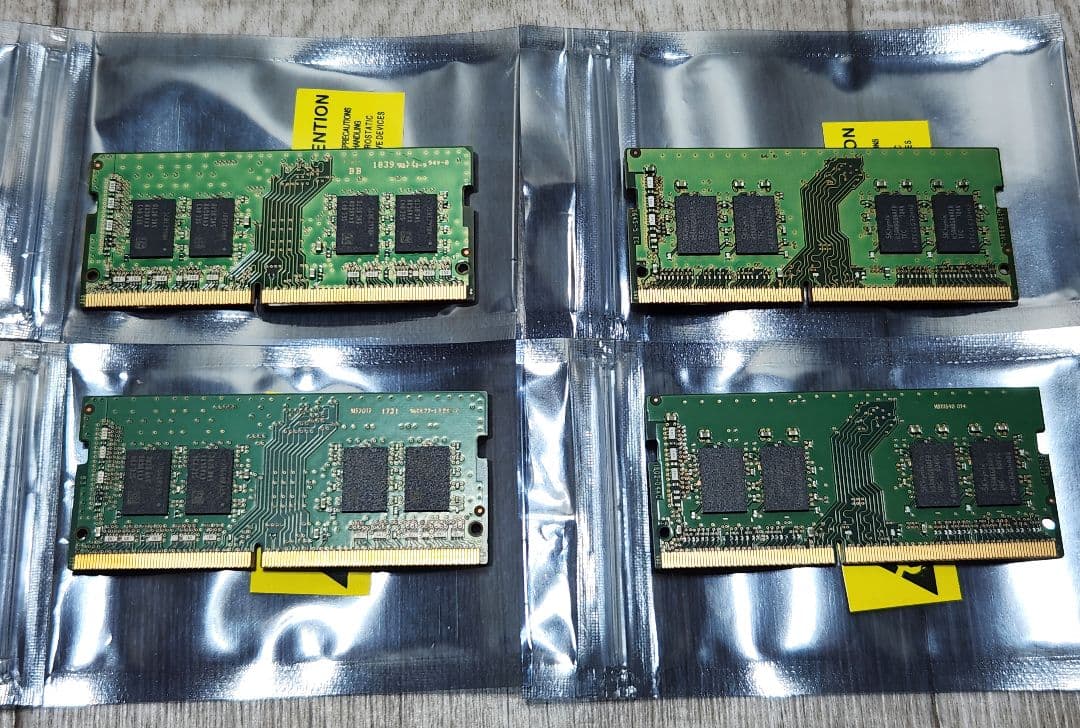 PC4 8G 4枚 ノート用 メモリ SAMSUNG SKhynix