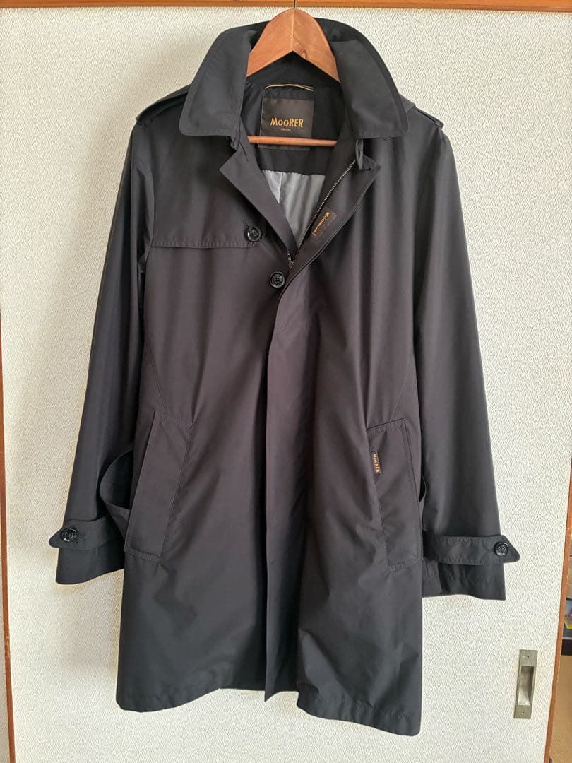 MOORER ムーレー ハーフコート ブラック サイズ48 伊勢丹購入 美品