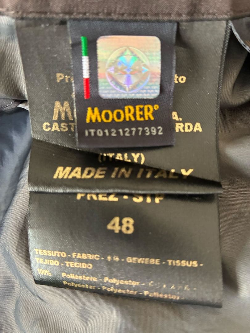 MOORER ムーレー ハーフコート ブラック サイズ48 伊勢丹購入 美品