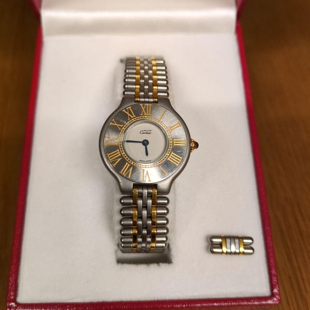 Cartier カルティエ腕時計(クォーツ) シルバー/ゴールド