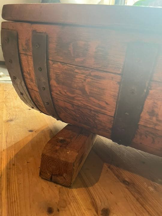 希少 BARREL CRAFT キリン レア アンティーク センターテーブル
