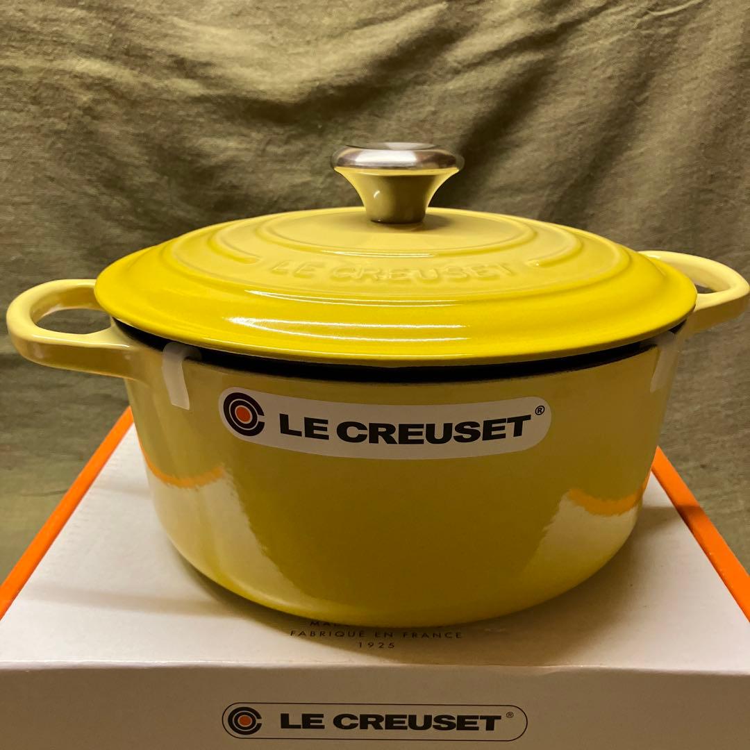 【新品未使用】24cm ル・クルーゼ ココット ロンド シグニチャー