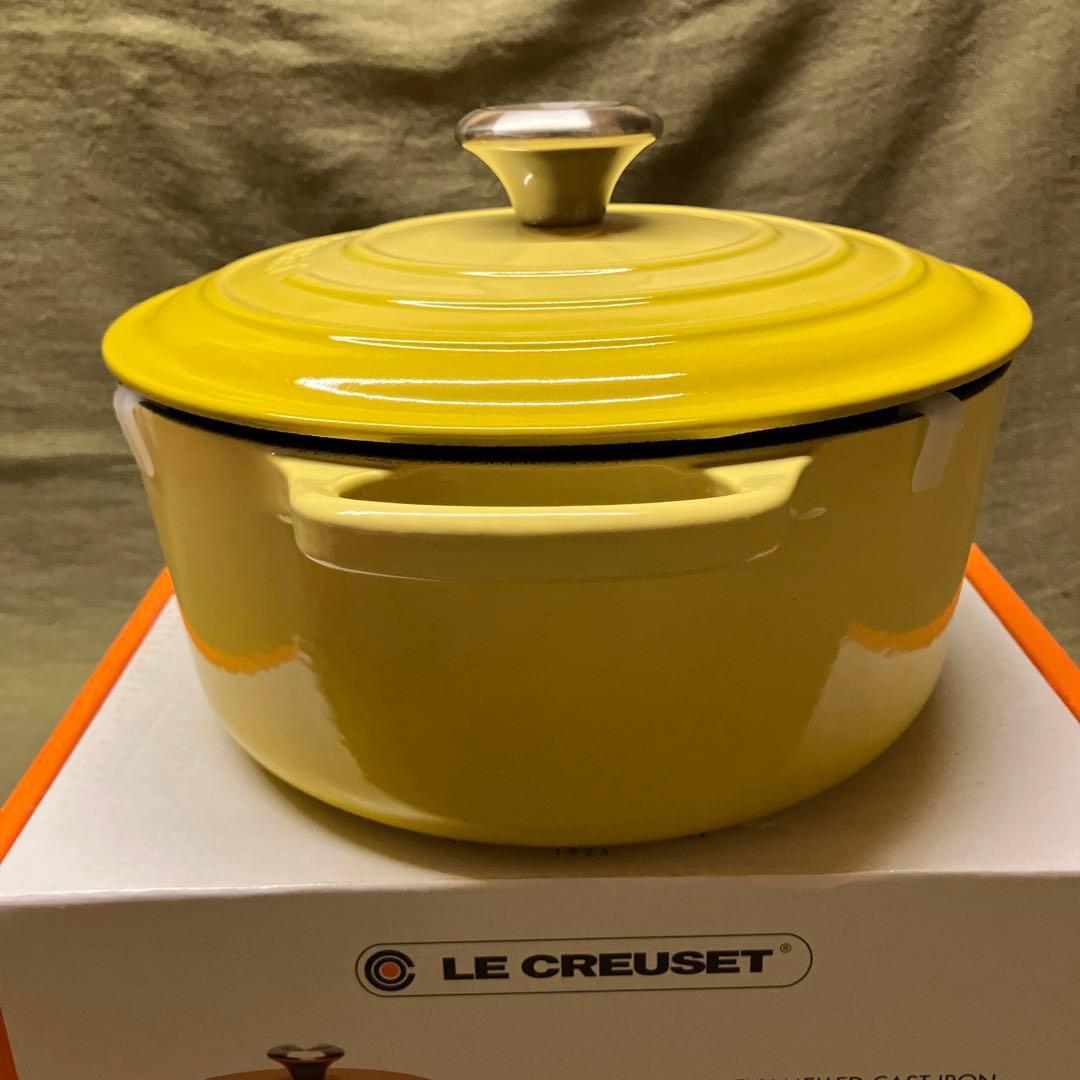 【新品未使用】24cm ル・クルーゼ ココット ロンド シグニチャー