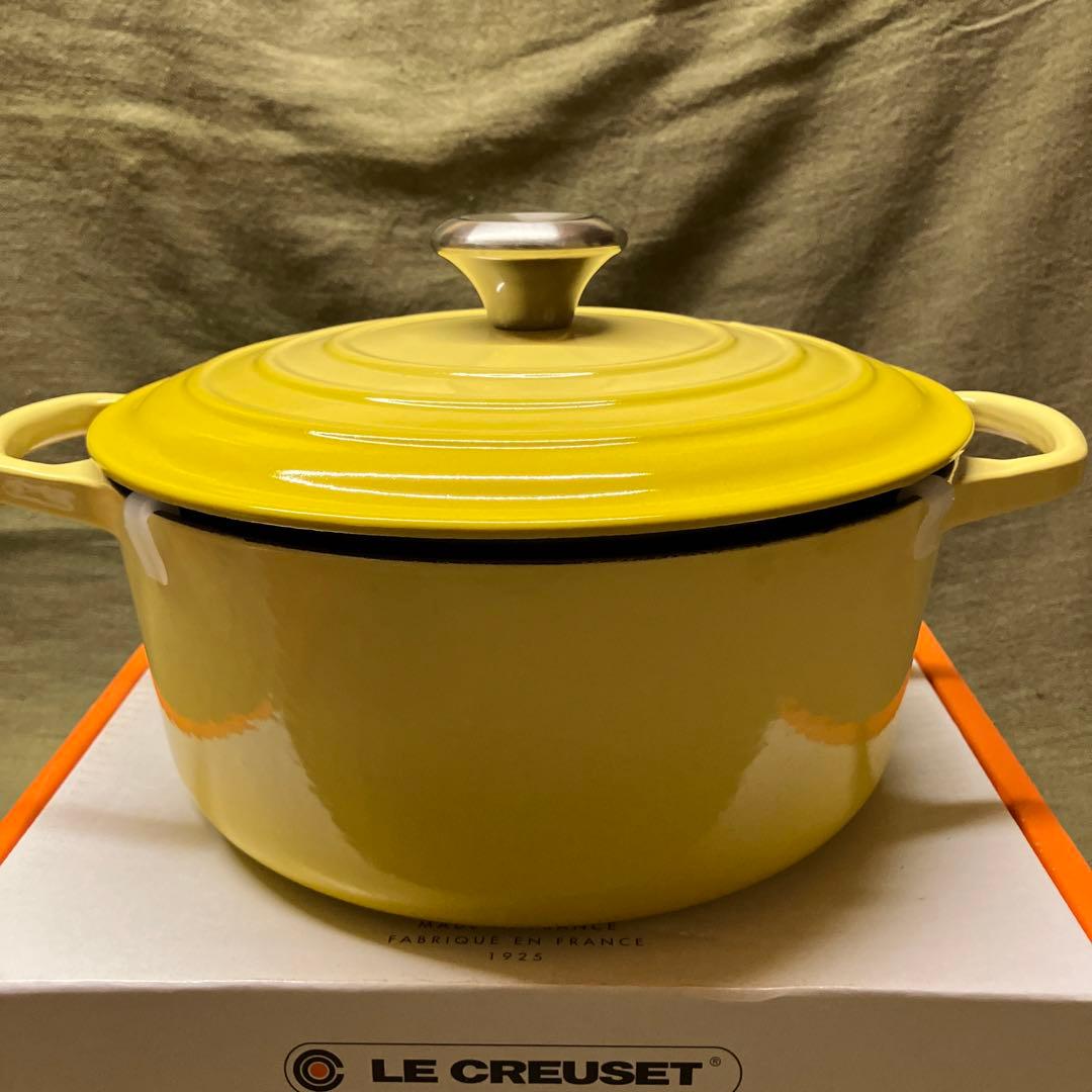 【新品未使用】24cm ル・クルーゼ ココット ロンド シグニチャー