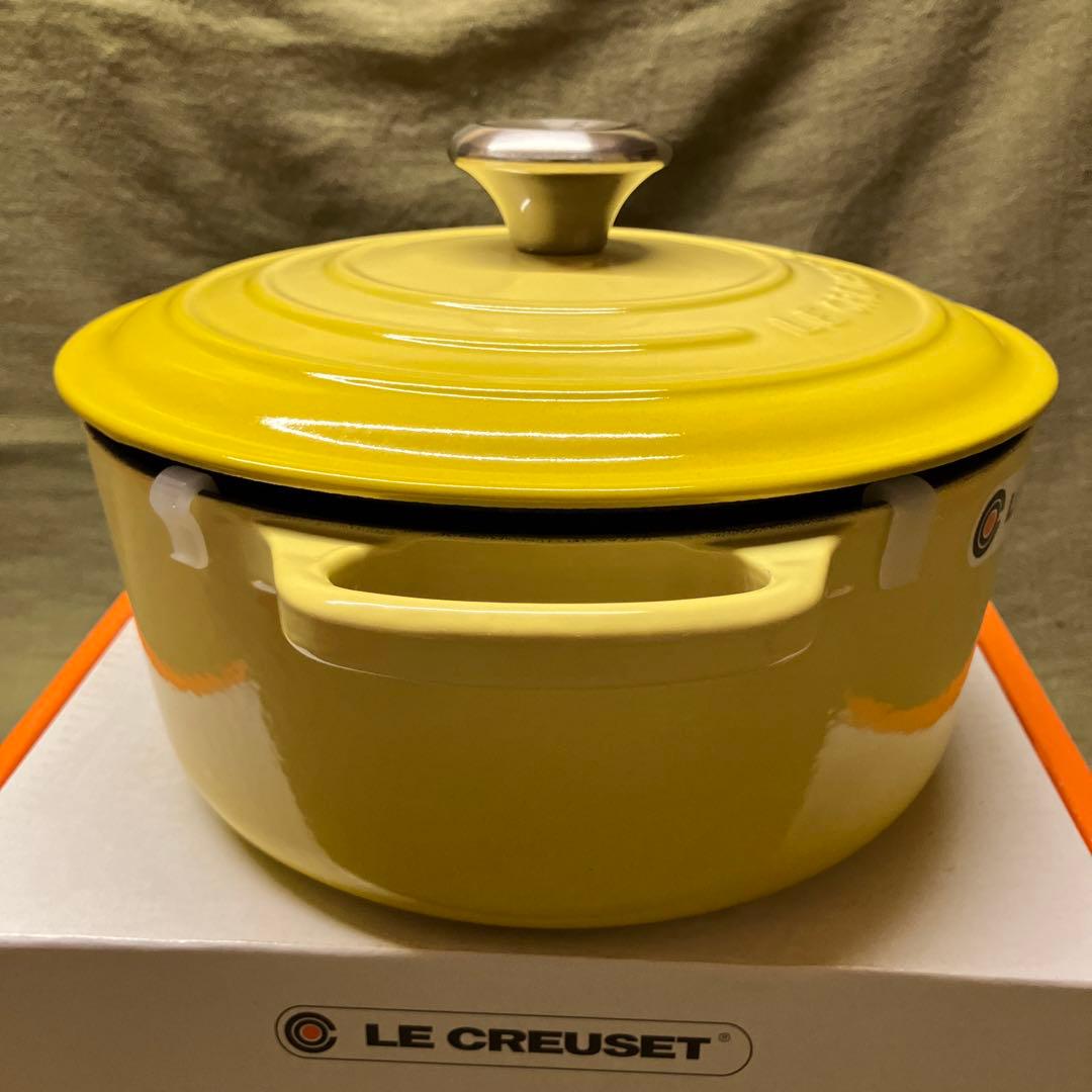 【新品未使用】24cm ル・クルーゼ ココット ロンド シグニチャー