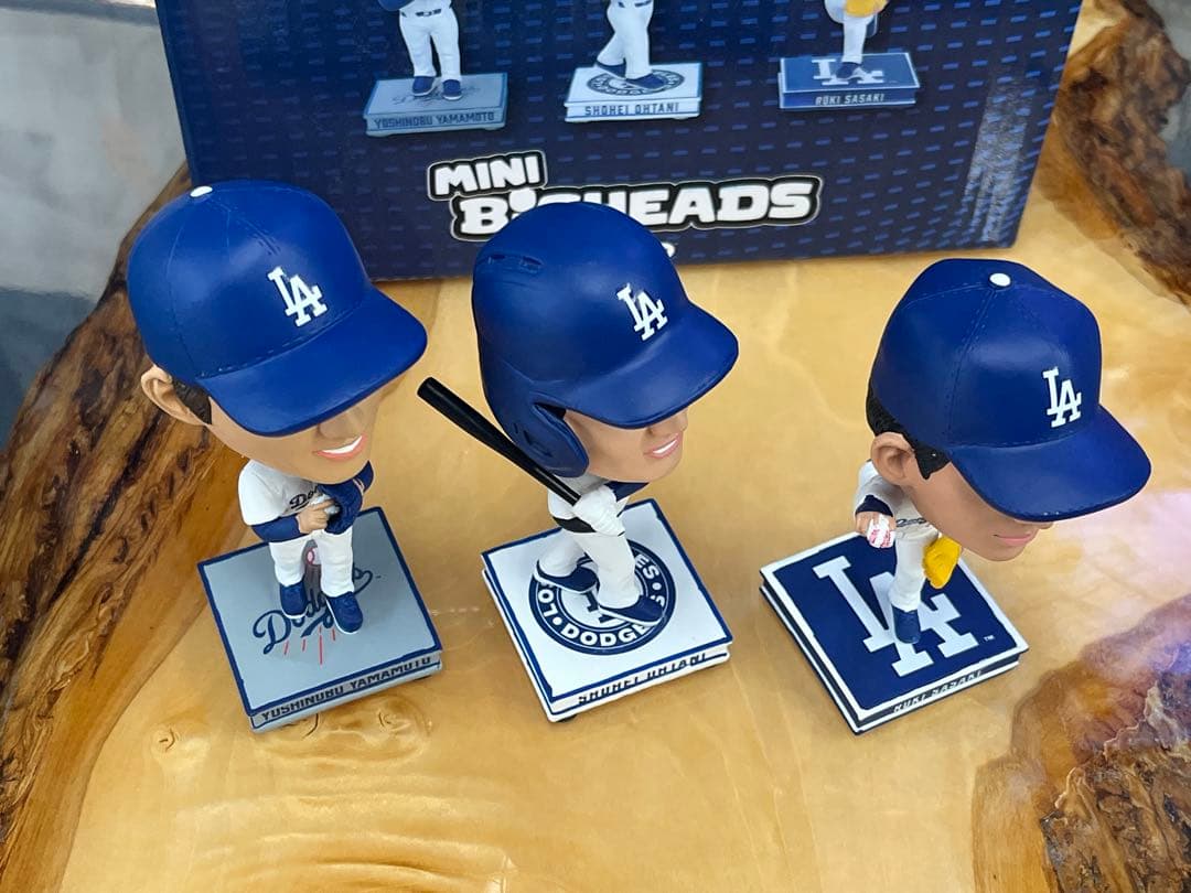 ドジャース 日本人3人セット ボブルヘッド FOCO MLB公式 新品未開封品