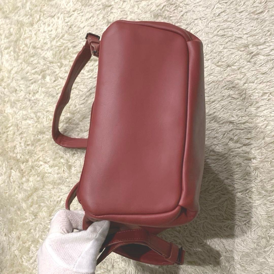 未使用級✨カンペール Cira リュック オールレザー A4可能 レッド