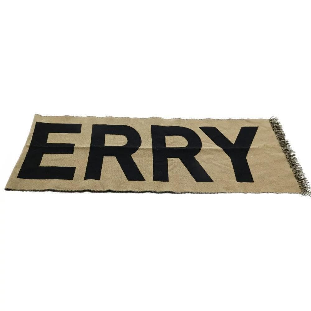 美品　BURBERRY　マフラー　ビックロゴ　ウール