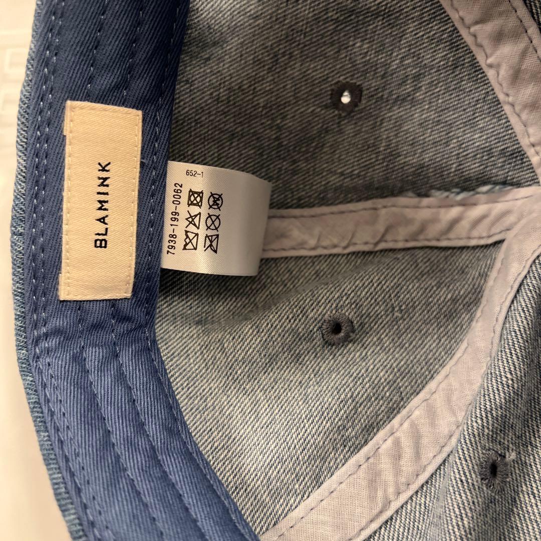 BLAMINK デニムブルー ベースボールキャップ