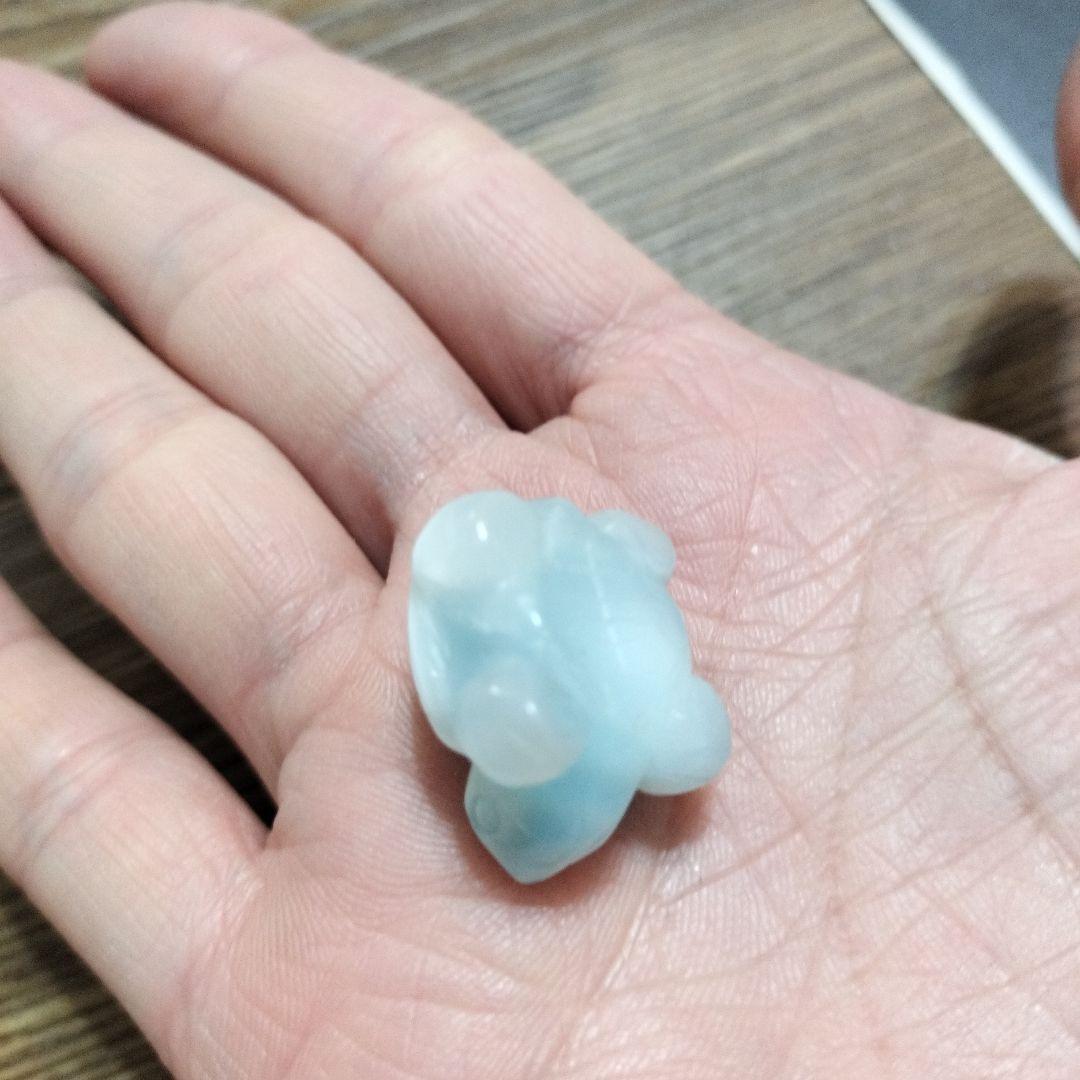 ラリマー　亀　置物