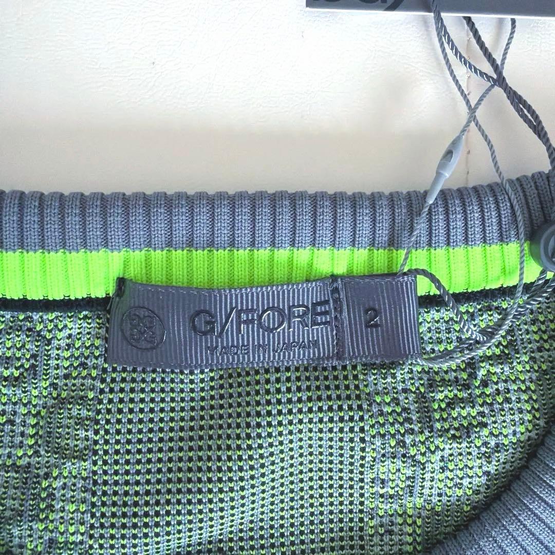 G/FORE セーター メンズ 2 グレー/ブラック/グリーン 新品