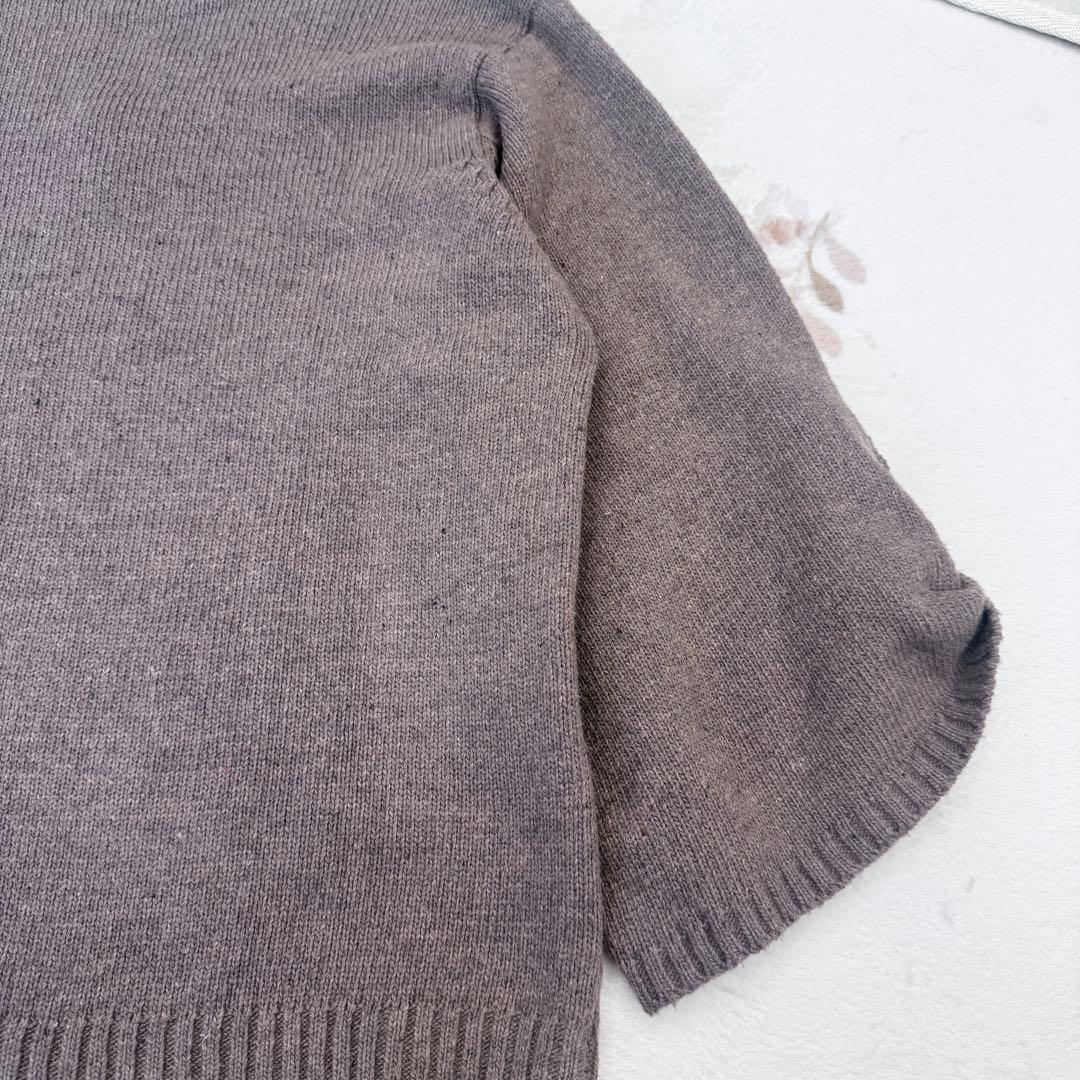 希少 ヴィヴィアンウエストウッド オーブ 刺繍 ニット ブラウン ボタン 茶色