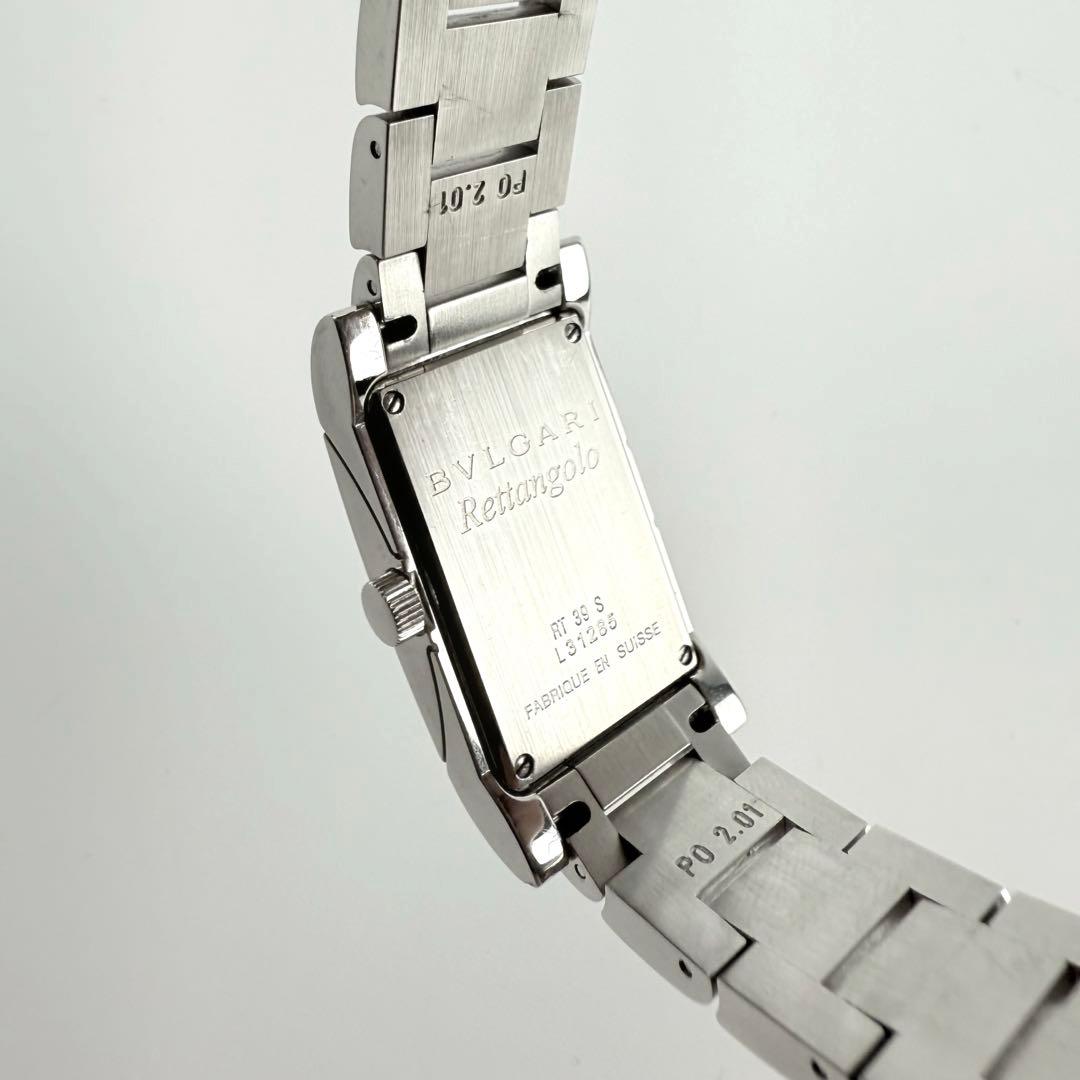 【新品電池】BVLGARI ブルガリ 腕時計 レッタンゴロ RT39S シルバー