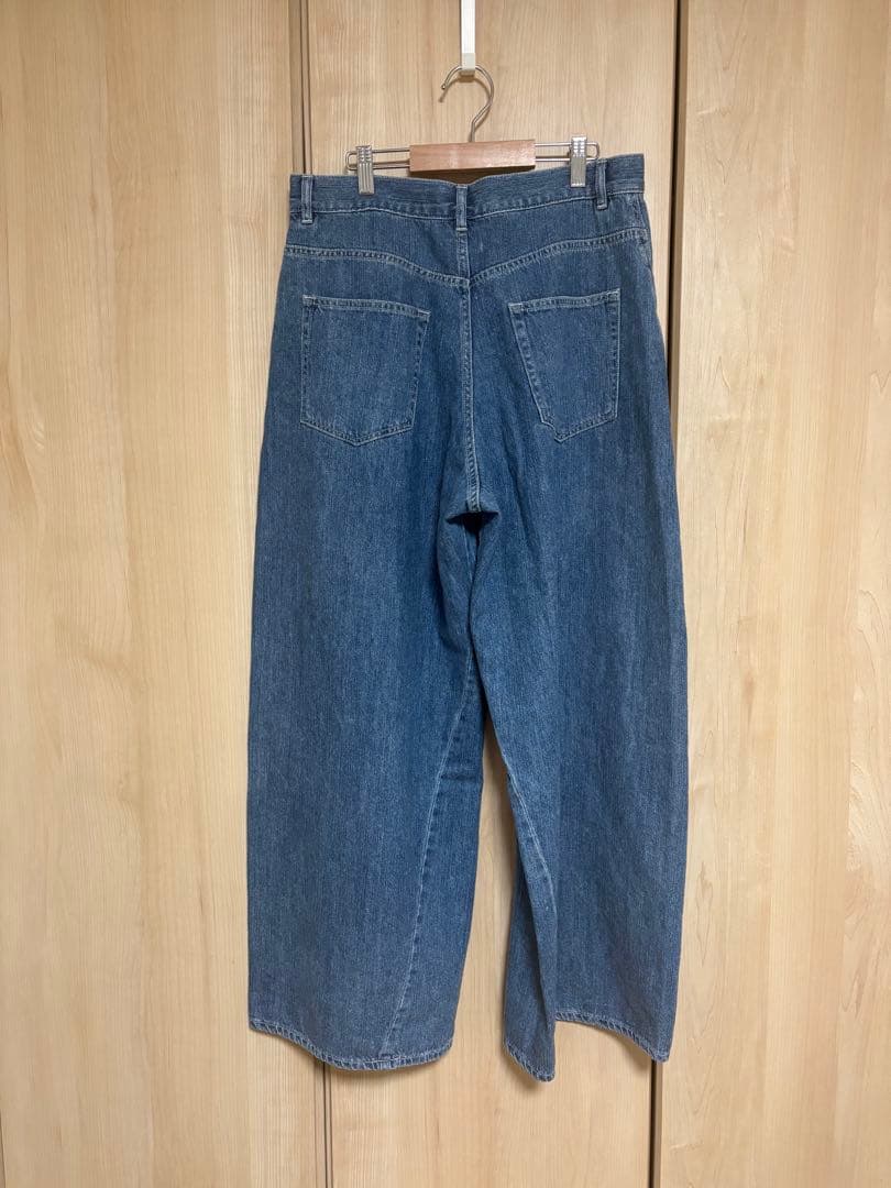 タイムセール　FRAMeWORK バレルフォルムデニムパンツ　ブルー　40