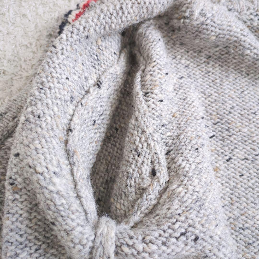 トムブラウン　カーディガン　トリコロール　4bar グレー　メンズ　ニット